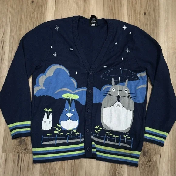 Her Universe Studio Ghibli My Neighbor Totoro Night Sky Cardigan Women’s Medium - Picture 1 of 3